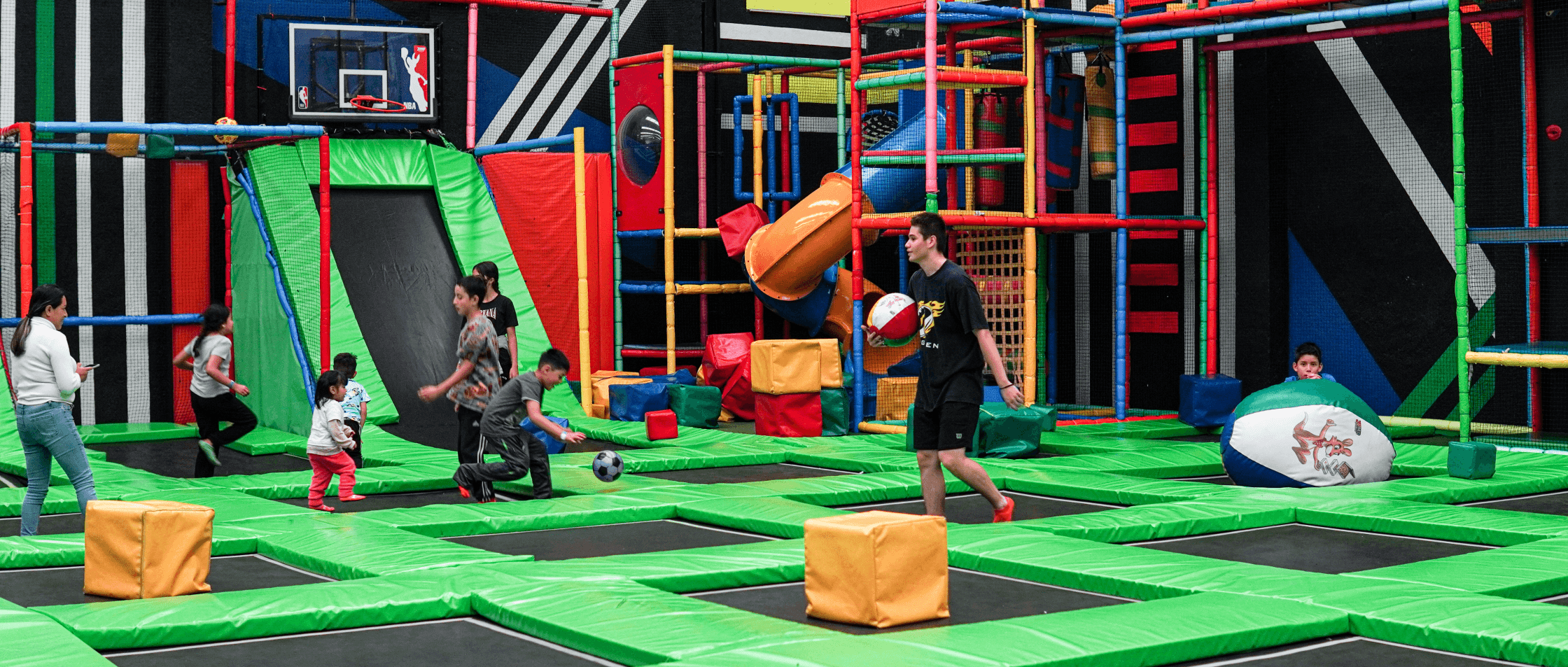 El parque de trampolines